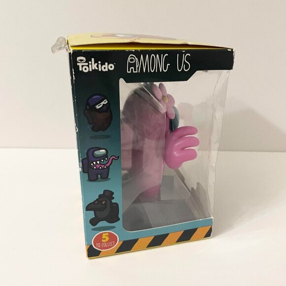 Among Us Crewmates Pink With Flower Toikido Collectible Figure Figurine - Picture 9 of 16
